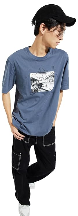 Max Men Cotton URB_N Regular Fit Graphic Printed T-Shirt
