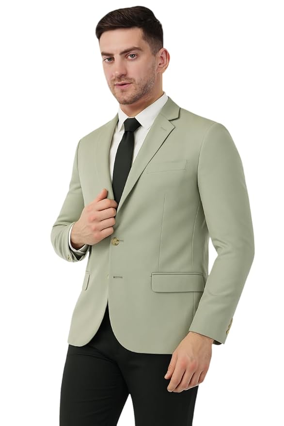 SaintX Men's Formal Blazer | Fully Lined | Slim Fit | Professional Jacket | Premium Business Formal Suit | Office | Wedding | All Purpose