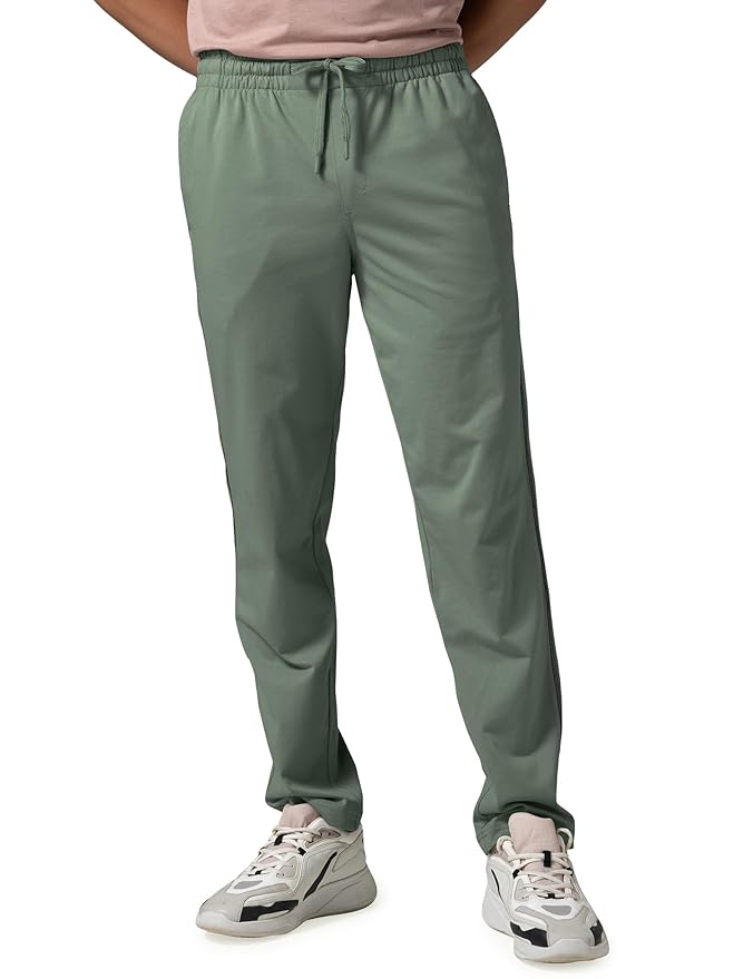 DAMENSCH Mens Joggers Track Pants, Cotton Blend Pants for Man, Hidden Side Zipper Pocket Men Trackpant, Pilling Proof Joggers Pant for Men