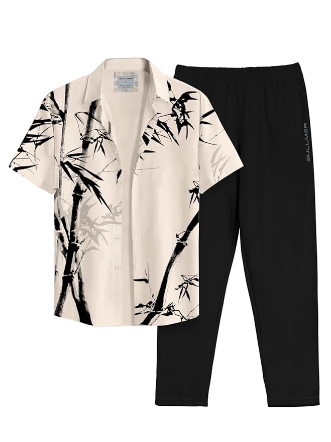 BULLMER Clothing Set with Trendy Shirt & Pants Co-ords for Men
