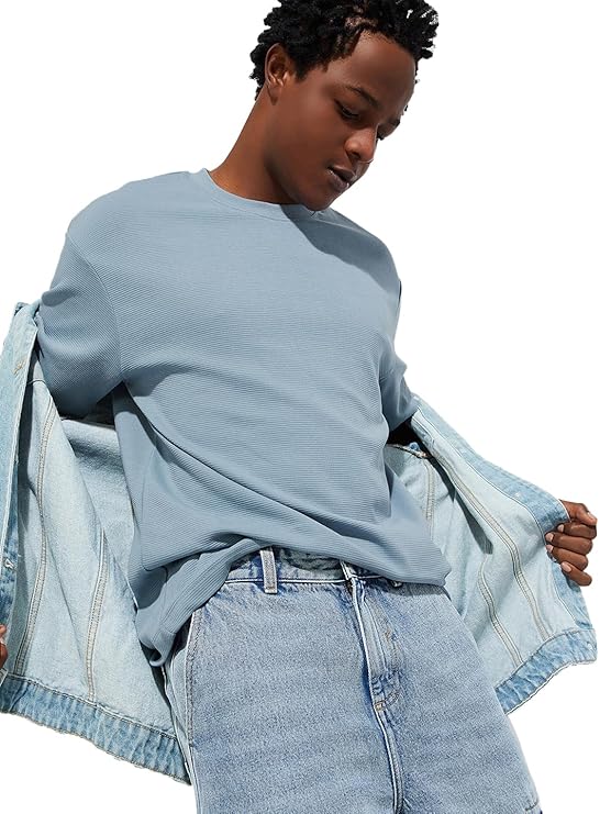 Max Men Cotton URB_N Relaxed Fit Textured T-Shirt