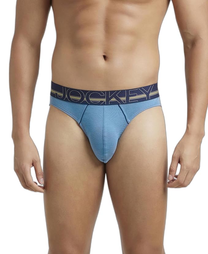 Jockey US17 Men's Super Combed Cotton Rib Solid Brief with Ultrasoft Waistband