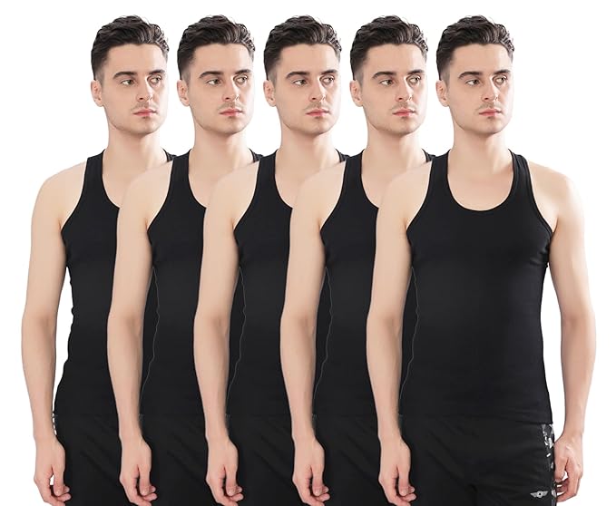 Dollar Bigboss Men's Solid Regular Fit Vest