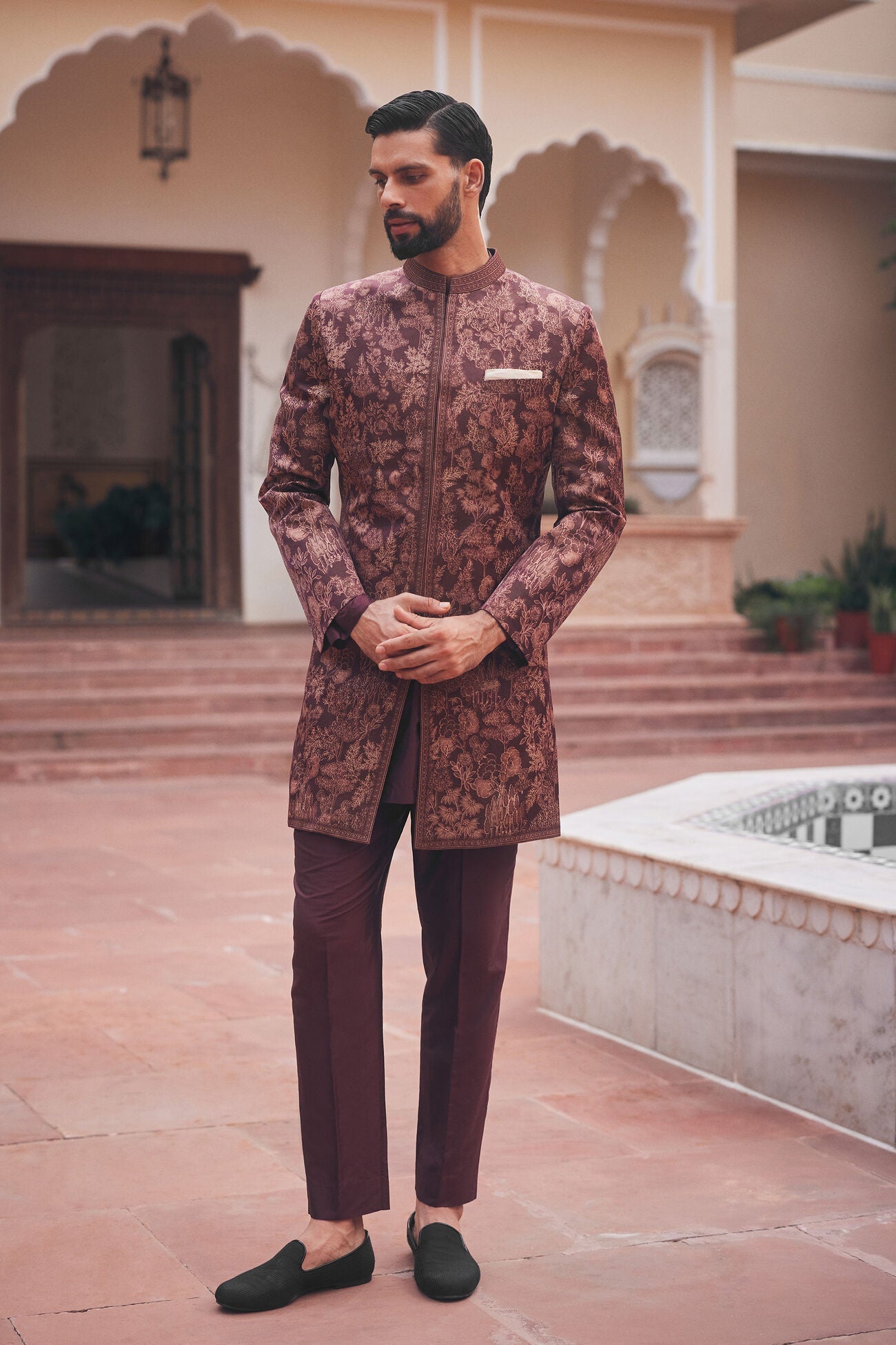 Anshul Sherwani - Maroon