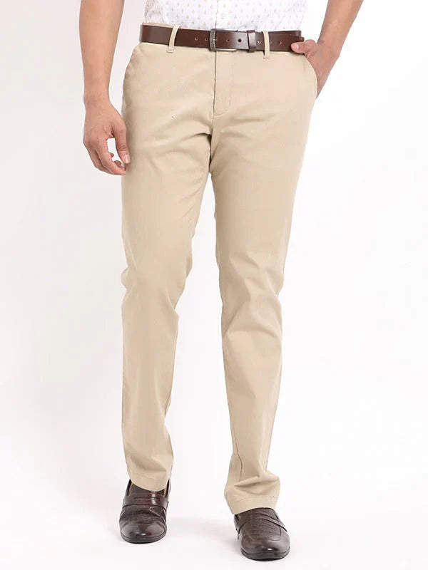 Men Urban Fit Cotton Stretch Trouser