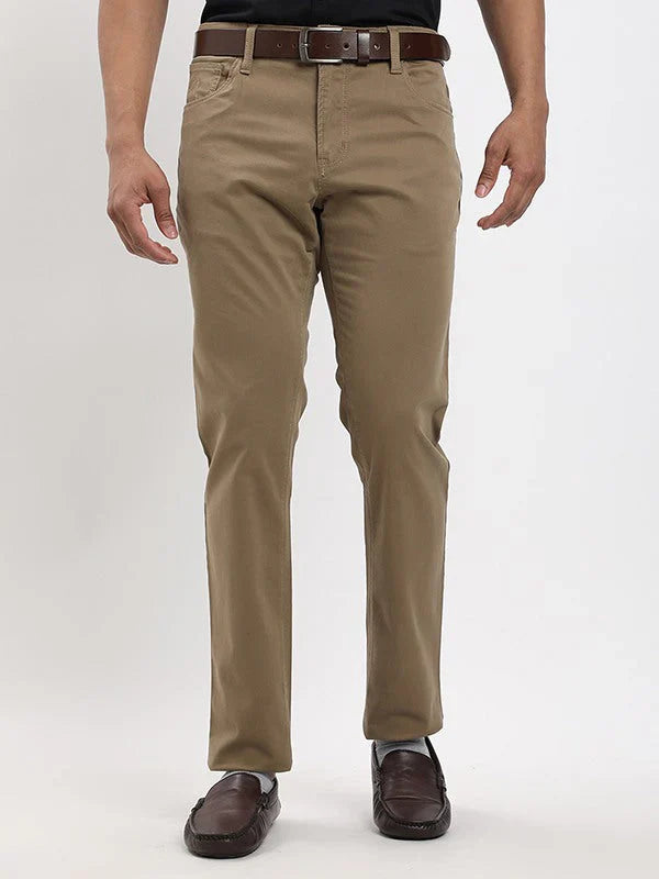 Men Urban Fit Cotton Stretch Trouser